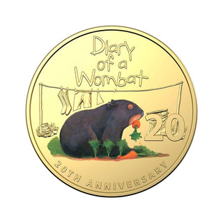 2022 Diary Of A Wombat 20th Anniversary – Deluxe Edition Book With Gold Plated 20c