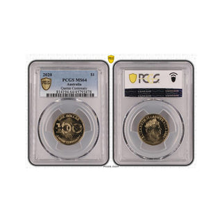 2020 Qantas Centenary $1 Graded MS64
