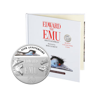 35th Anniversary Of Edward The Emu - Special Edition Book - 2023 20c Coloured Uncirculated