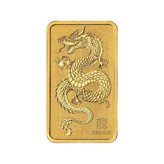 Lunar Dragon 1oz Gold Minted Bar