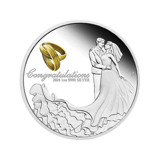 Wedding 2024 1oz Silver Proof Coin