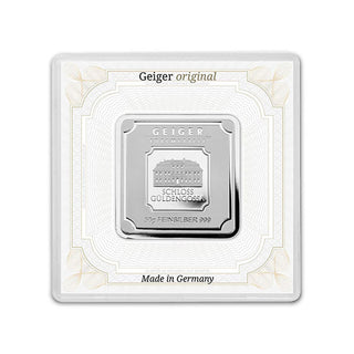Geiger 50 Gram Silver Bar In Assay Package