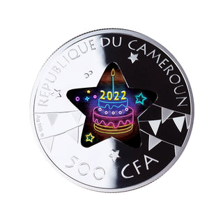 2022 Cameroon Happy Birthday Silver Proof