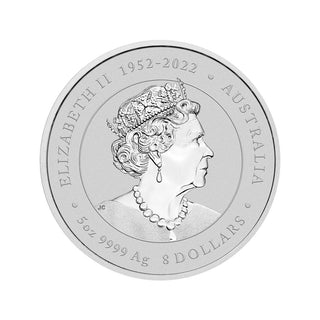 Australian Lunar Series III 2024 Year of the Dragon 5oz Silver Bullion Coin