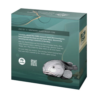 2023 Creatures Of The Deep $1 Silver C Mintmark Proof Coin