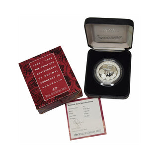 1996 30th Anniversary Of Decimal Currency In Australia $1 Silver Proof