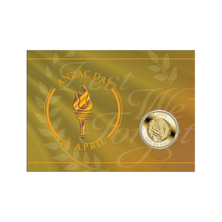 2025 Anzac Day $1 Perth Mint Coin In Card