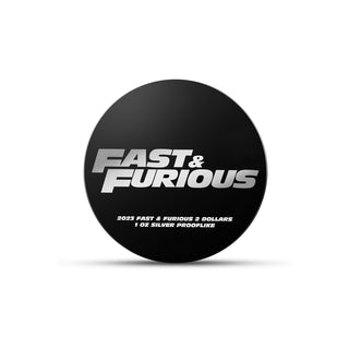 2023 Fast & Furious $2 1oz Silver Prooflike
