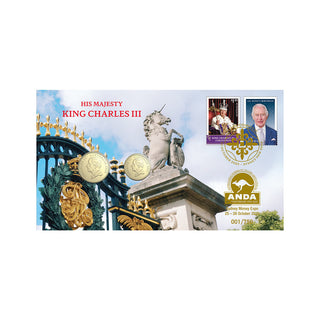 2025 King Charles III $ And $2 PNC - ANDA Sydney Money Expo Overprint