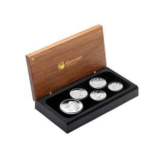 2009 Australian Decimal Pattern 5 Coin Silver Proof Set With No Outer Box
