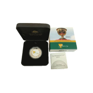 2011 Presidents Cup $1 Coloured Silver Proof Coin