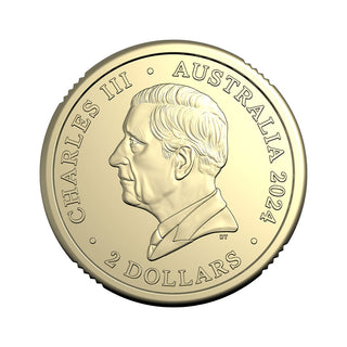 2024 RAM Roll $2 Coloured Coin - War Animals Remembrance