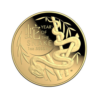 Lunar Series - Year of the Snake 2025 $100 1oz Gold Proof Domed Coin