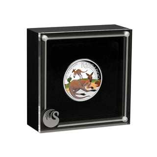 2025 Australian Kangaroo 1oz Silver Proof High Relief Coloured Coin