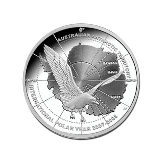 2008 International Polar Year - Skua in Flight $5 Silver Proof