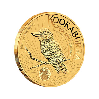 2025 Sydney Money Expo ANDA Special 35th Anniversary Of The Australian Kookaburra 1oz Gold-Plated Coin