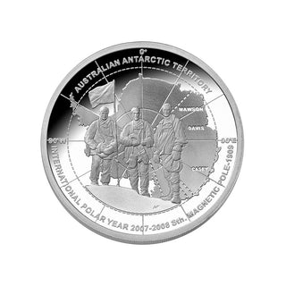 2009 International Polar Year - Magnetic Pole $5 Silver Proof
