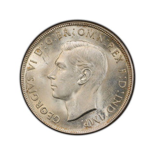 1937 Australian Crown 5 Shilling Graded MS64