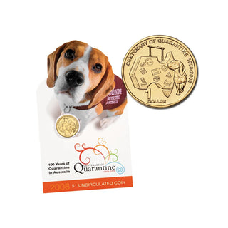 2008 $1 100 Years Of Quarantine In Australia $1 Coin