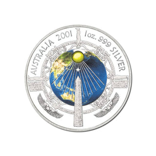 2001 Millennium 1oz Silver Colour Proof