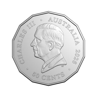 2026 50c Lunar Series - Year of the Horse Uncirculated Tetradecagon Coin