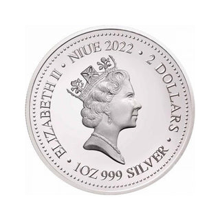 2022 Niue Great Barrier Reef $2 Coloured 1oz Silver Coin with Pearl