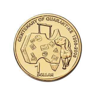 2008 $1 100 Years Of Quarantine In Australia $1 Coin
