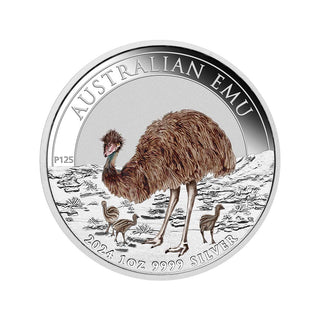Australian Emu 2024 1oz Silver Coloured Coin