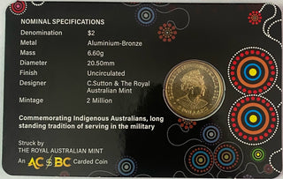 2021 Indigenous Military Carded $2 Coin