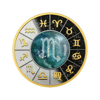 Scorpio Zodiac Signs 2023 Silver Black Proof