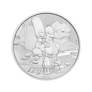 2021 The Simpson Family $1 Tuvalu 1oz Silver Coin
