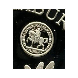 1995 Kookaburra 2oz Silver Proof Parliament House Florin Privy Mark