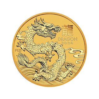 Australian Lunar Series III 2024 Year of the Dragon 1/4oz Gold Bullion Coin