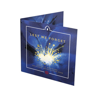 2017 Lest We Forget Coloured $2 C Mintmark
