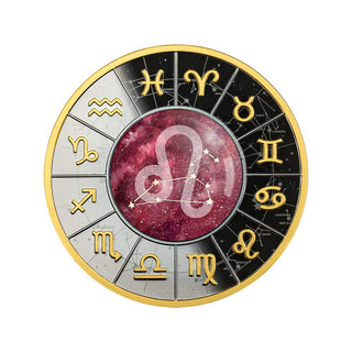 Leo Zodiac Signs 2023 Silver Black Proof