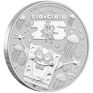 SpongeBob SquarePants 2024 1oz Silver Coin In Card