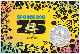 SpongeBob SquarePants 2024 1oz Silver Coin In Card