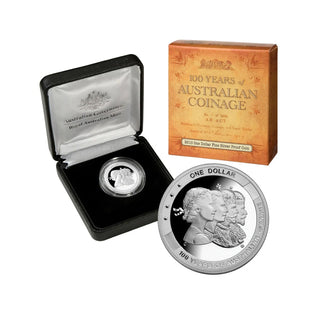 2010 100 Years Coinage $1 Fine Silver Proof Coin