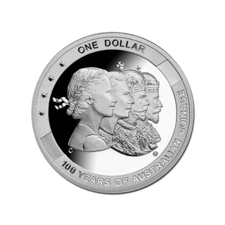 2010 100 Years Coinage $1 Fine Silver Proof Coin