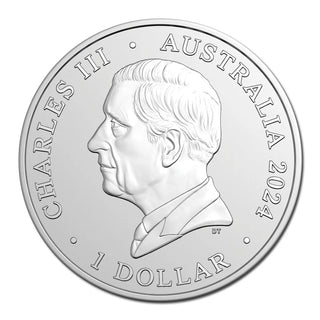 2024 $1 1oz Silver Bullion Coin - Dolphin Hourglass