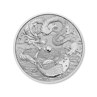 2023 Dragon & Koi 1oz Silver Bullion Chinese Myths and Legends
