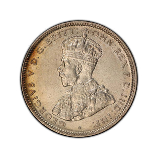 1917 M One Shilling 1S Graded AU55