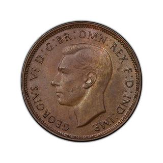 1939 Half Penny 1/2d Kangaroo Reverse Graded MS63BN