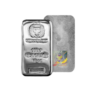 Germania Mint Silver Cast Bar 10oz