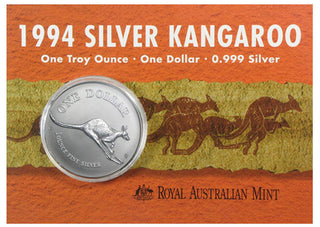 1994 $1 Silver 1oz Kangaroo 99.9%