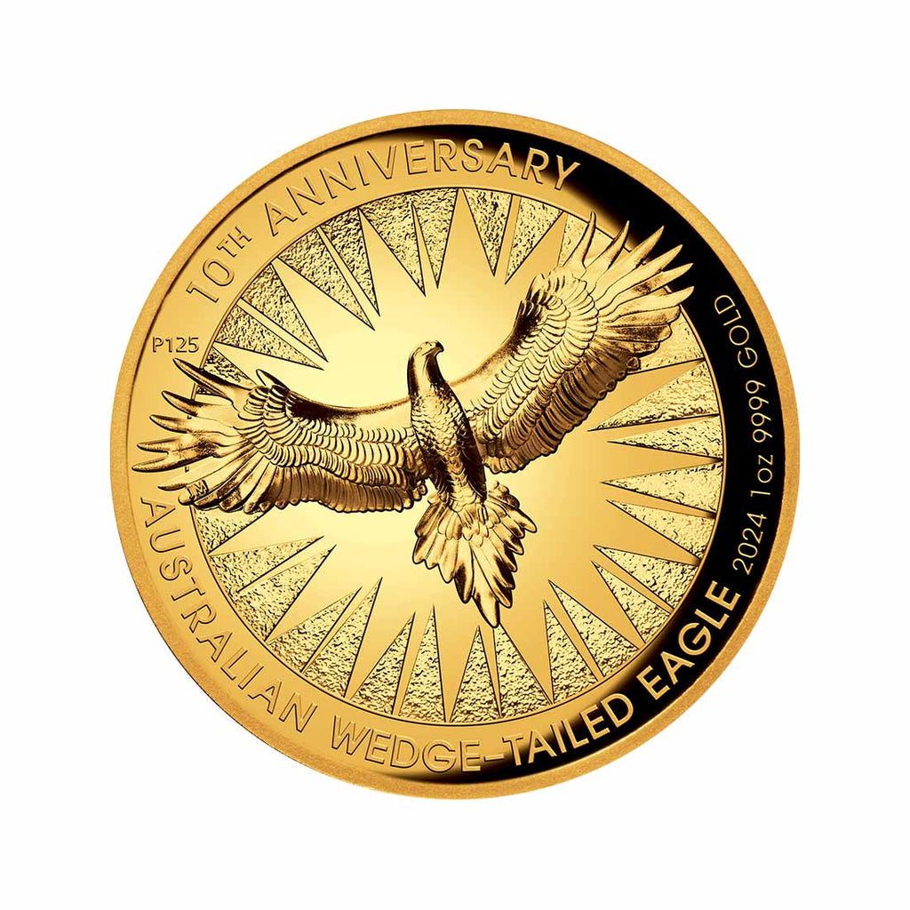 Australian Wedge-tailed Eagle 10th Anniversary 2024 1oz Gold Proof Hig ...