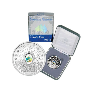 2001 Centenary Of Federation Hologram Finale Silver Proof Coin