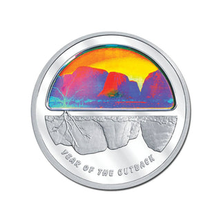 2002 $5 Outback Hologram Silver Proof Coin