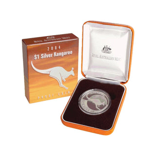 2004 $1 Silver Kangaroo 1oz Coin