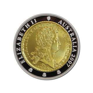 2007 RAM Subscription Coin - $1 Portuguese Johanna Gold Plated Silver Proof